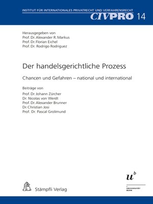 cover image of Der handelsgerichtliche Prozess